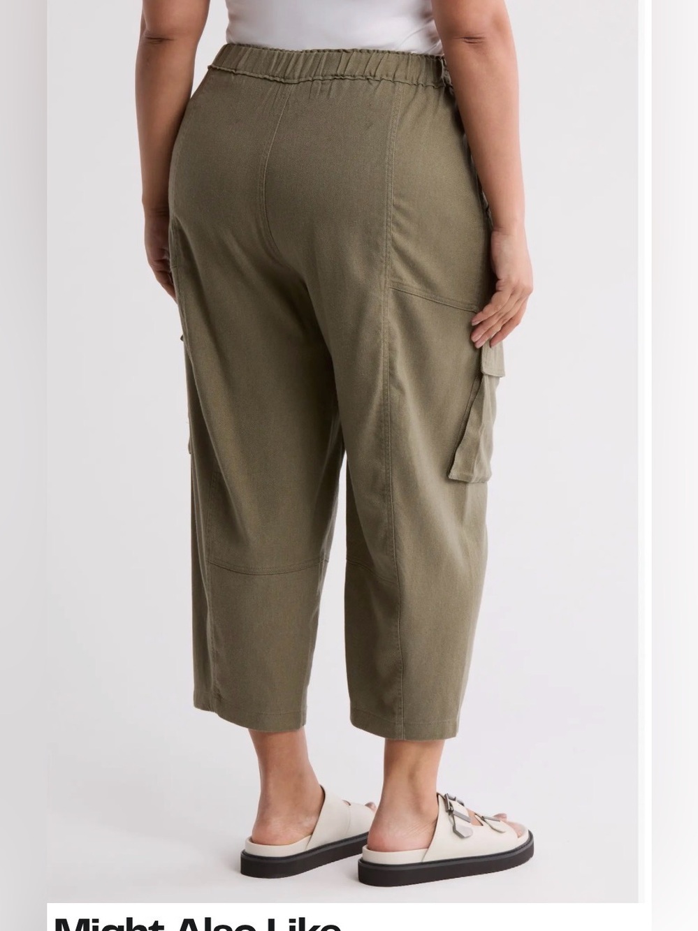 Max Studio Cargo Linen Blend Pant - Picture 2 of 9